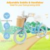 14-Inch Kids Bike Adjustable with Training Wheels for 3-5 Years Old