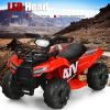 6V Kids ATV Quad Electric Ride On Car with LED Light and MP3